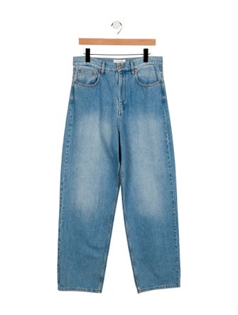 Isabel Marant High-Rise Straight Leg Jeans