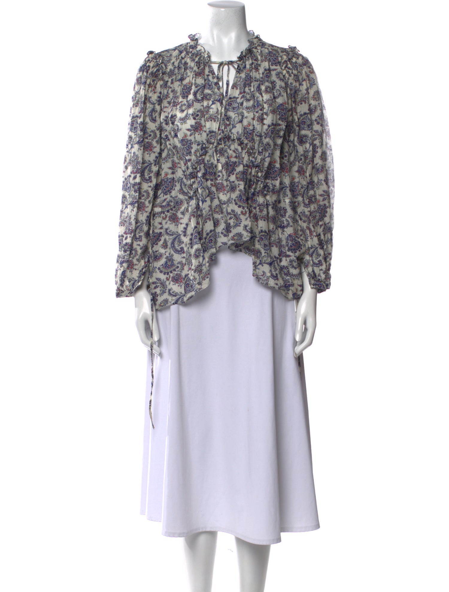 Isabel Marant Silk Floral Print Blouse