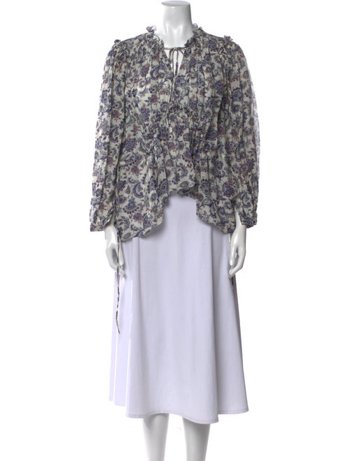 Isabel Marant Silk Floral Print Blouse