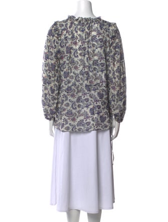 Isabel Marant Silk Floral Print Blouse