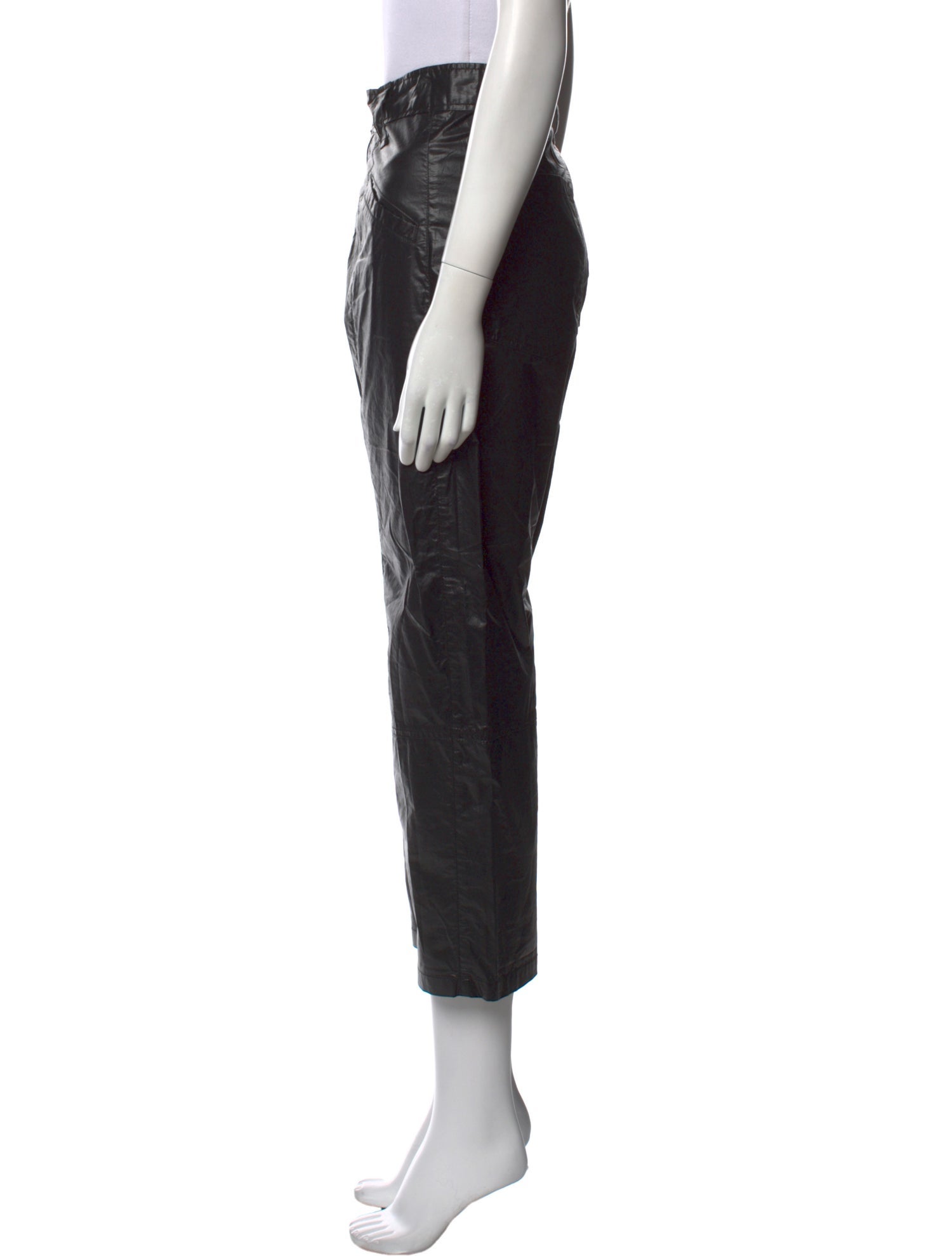 Isabel Marant Faux Leather Straight Leg Pants