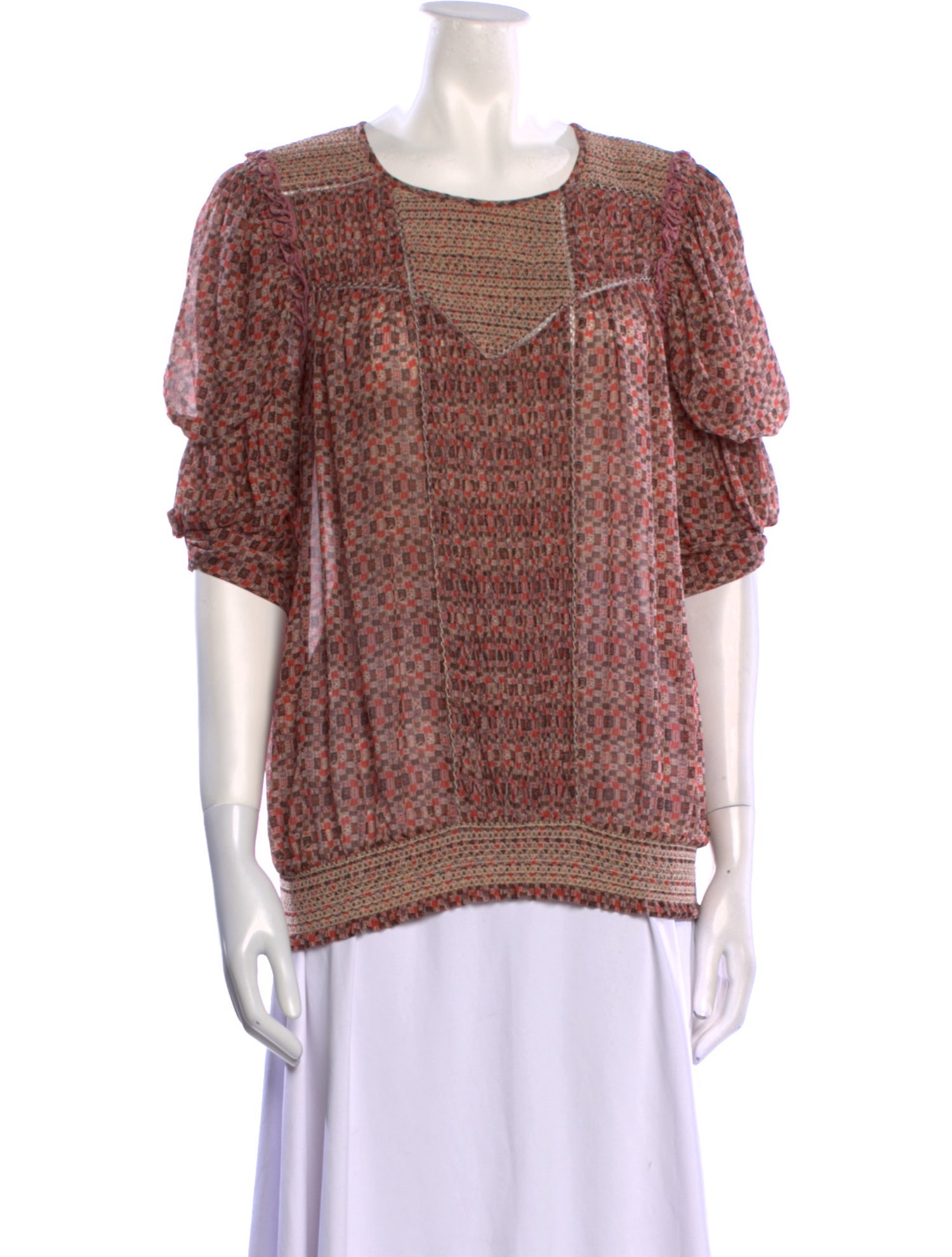 Isabel Marant Silk Printed Blouse