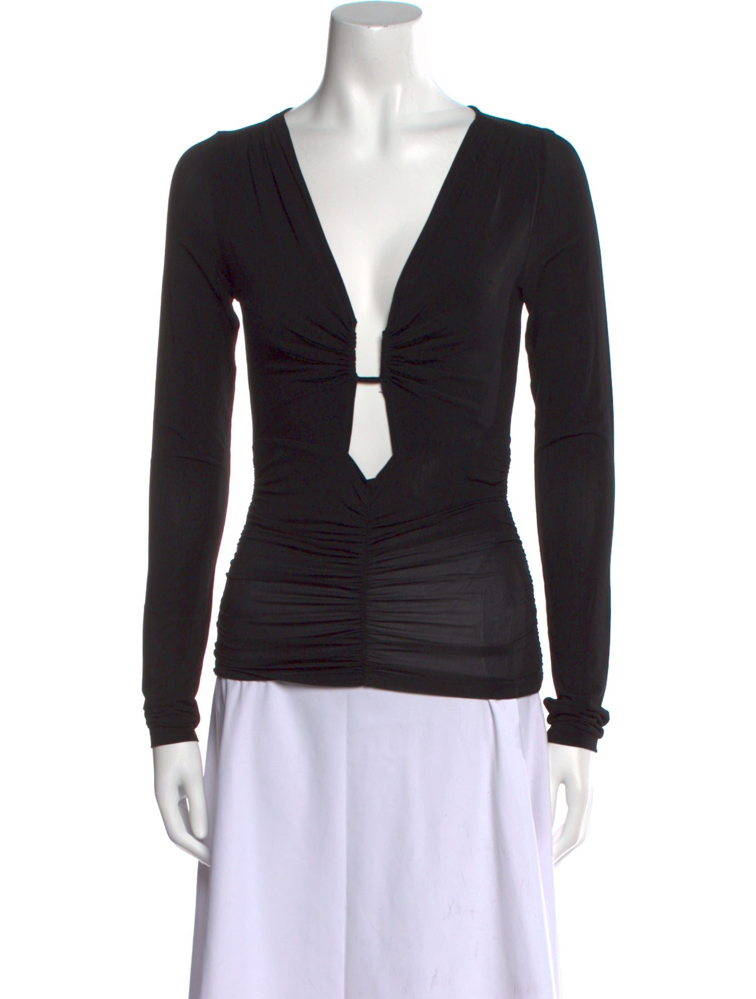 Isabel Marant V-Neck Long Sleeve Top