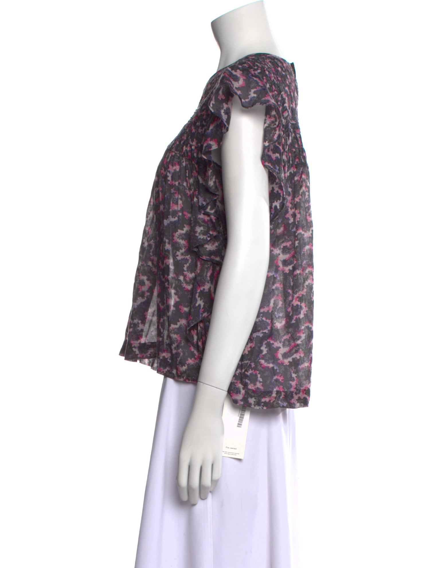 Isabel Marant Printed Crew Neck Blouse