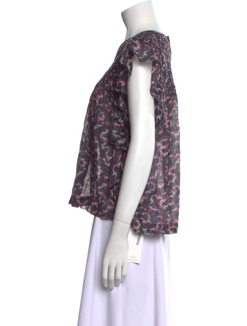 Isabel Marant Printed Crew Neck Blouse