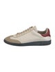 Isabel Marant Leather Colorblock Pattern Sneakers