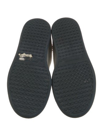 Isabel Marant Leather Colorblock Pattern Sneakers