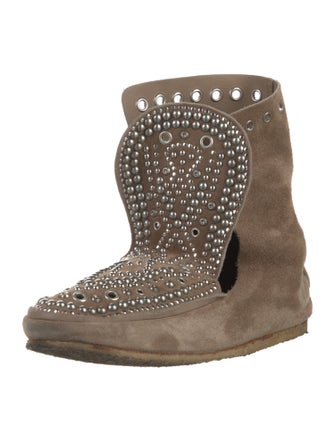 Isabel Marant Suede Studded Accents Boots