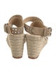 Isabel Marant Suede Eyelet Trim Espadrilles
