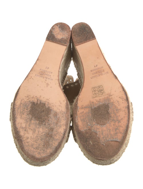 Isabel Marant Suede Eyelet Trim Espadrilles
