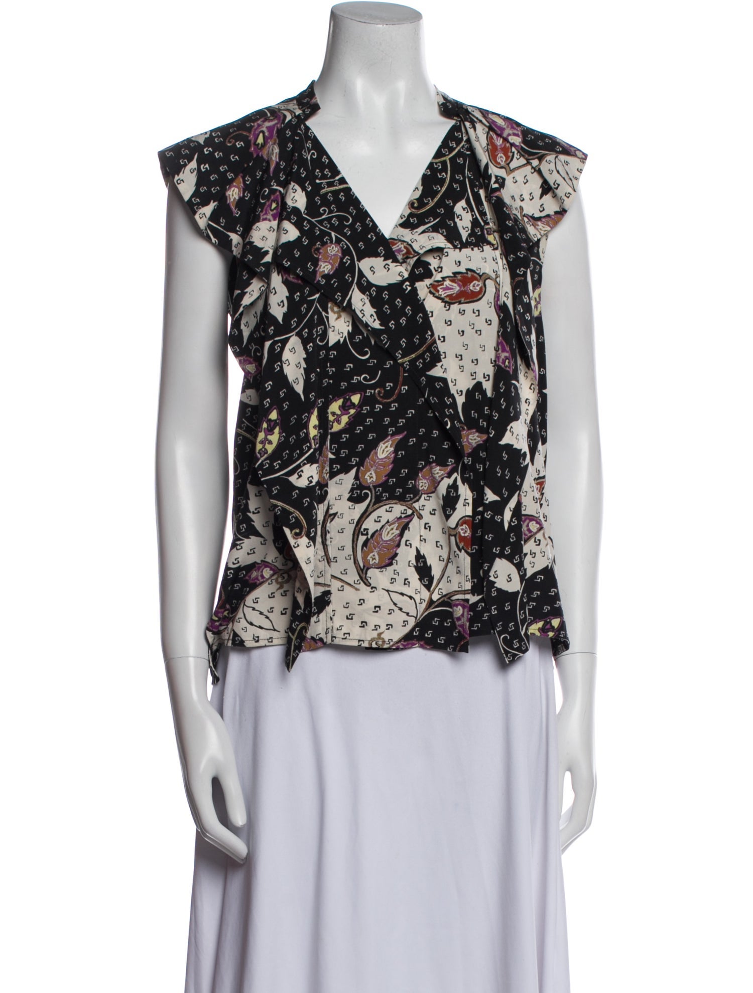 Isabel Marant Silk Floral Print Blouse