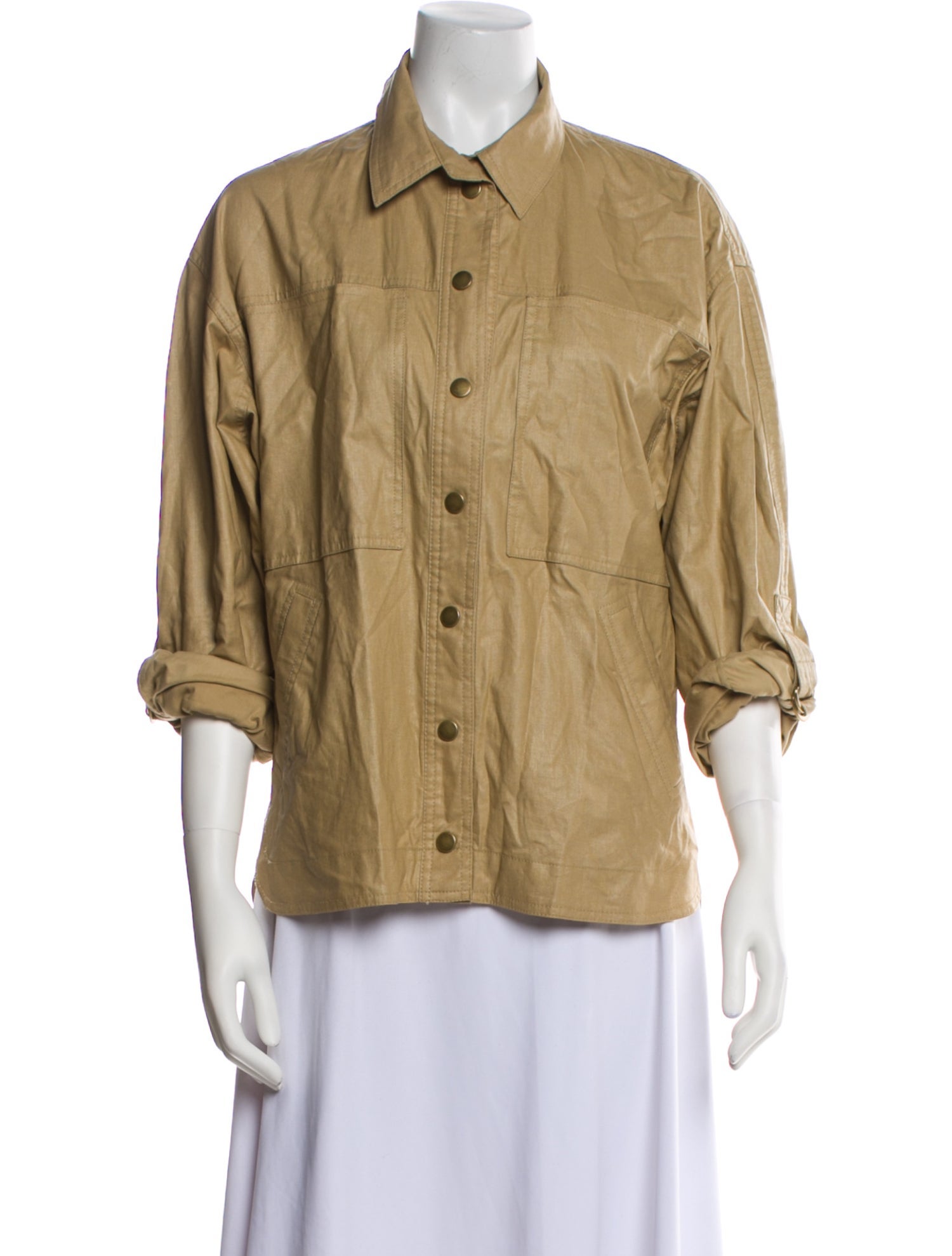 Isabel Marant Florania Linen Utility Jacket