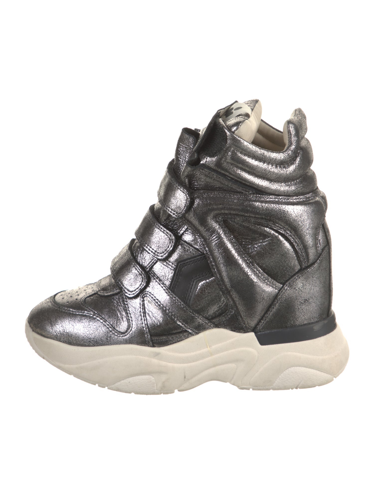 Isabel Marant Leather Wedge Sneakers