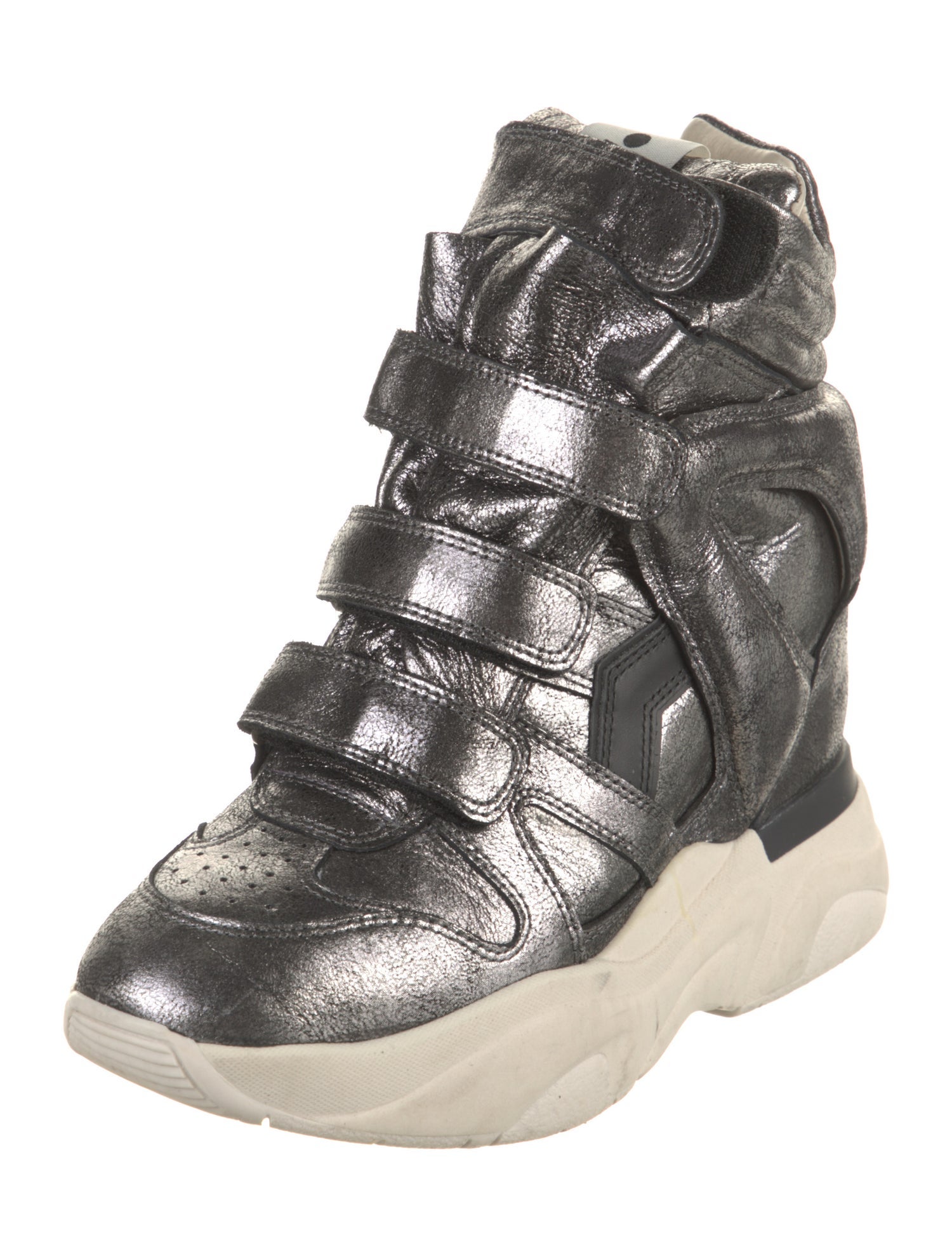 Isabel Marant Leather Wedge Sneakers