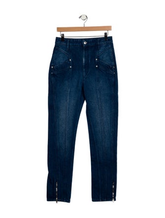 Isabel Marant High-Rise Straight Leg Jeans