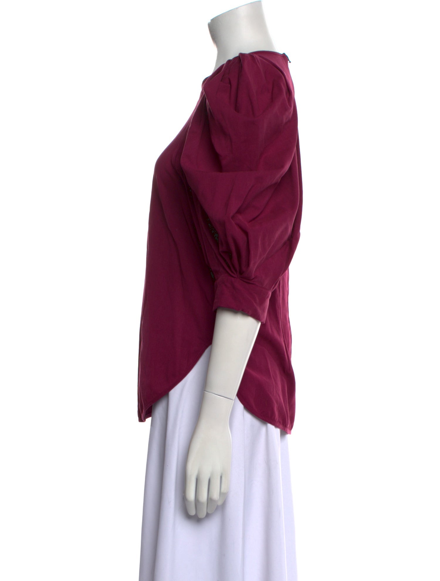 Isabel Marant Crew Neck Three-Quarter Sleeve Blouse