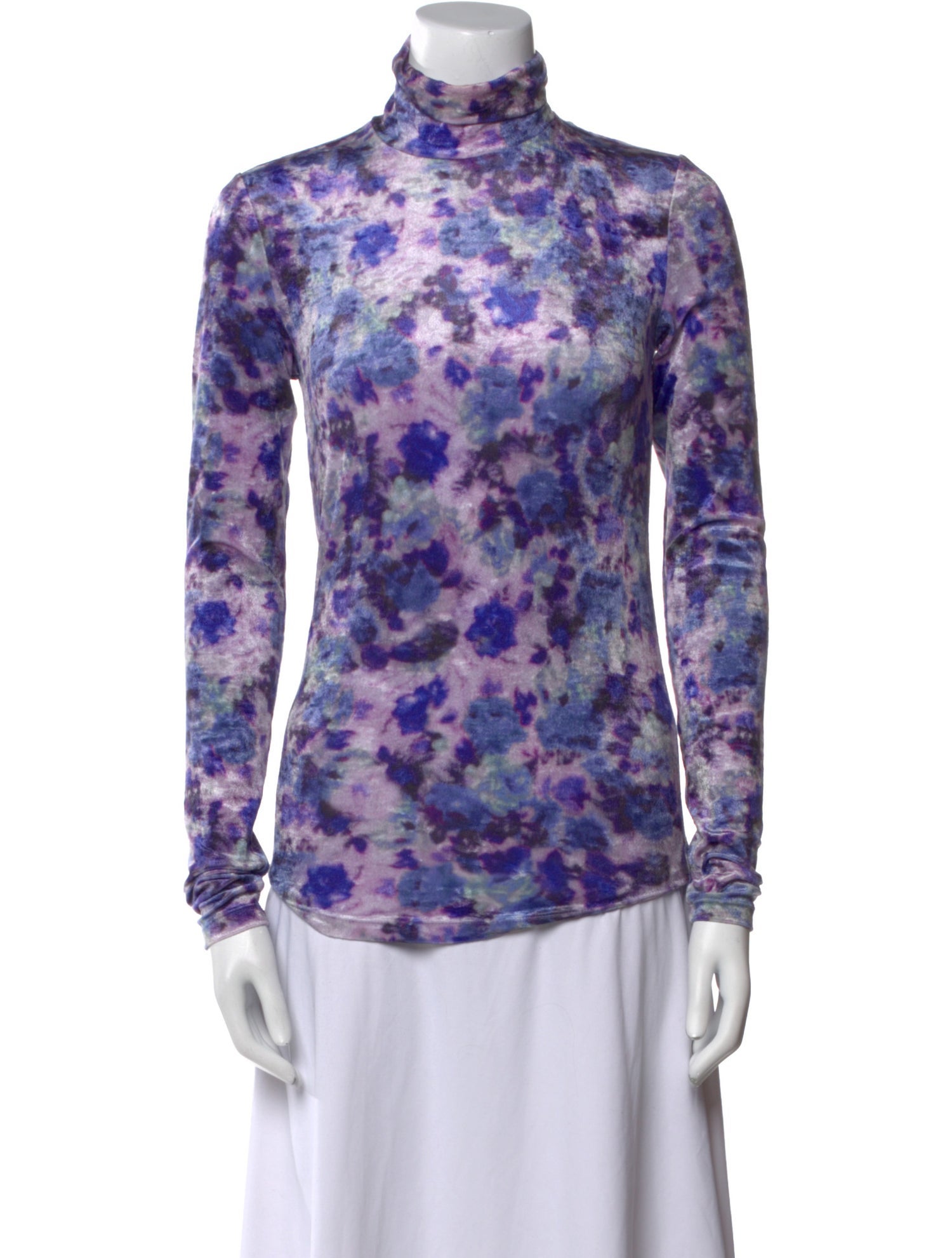 Isabel Marant Tie-Dye Print Turtleneck Sweatshirt