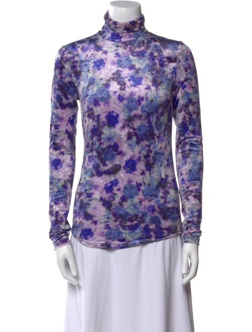 Isabel Marant Tie-Dye Print Turtleneck Sweatshirt