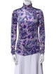 Isabel Marant Tie-Dye Print Turtleneck Sweatshirt