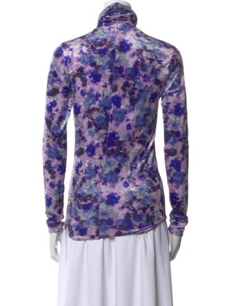Isabel Marant Tie-Dye Print Turtleneck Sweatshirt