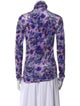 Isabel Marant Tie-Dye Print Turtleneck Sweatshirt