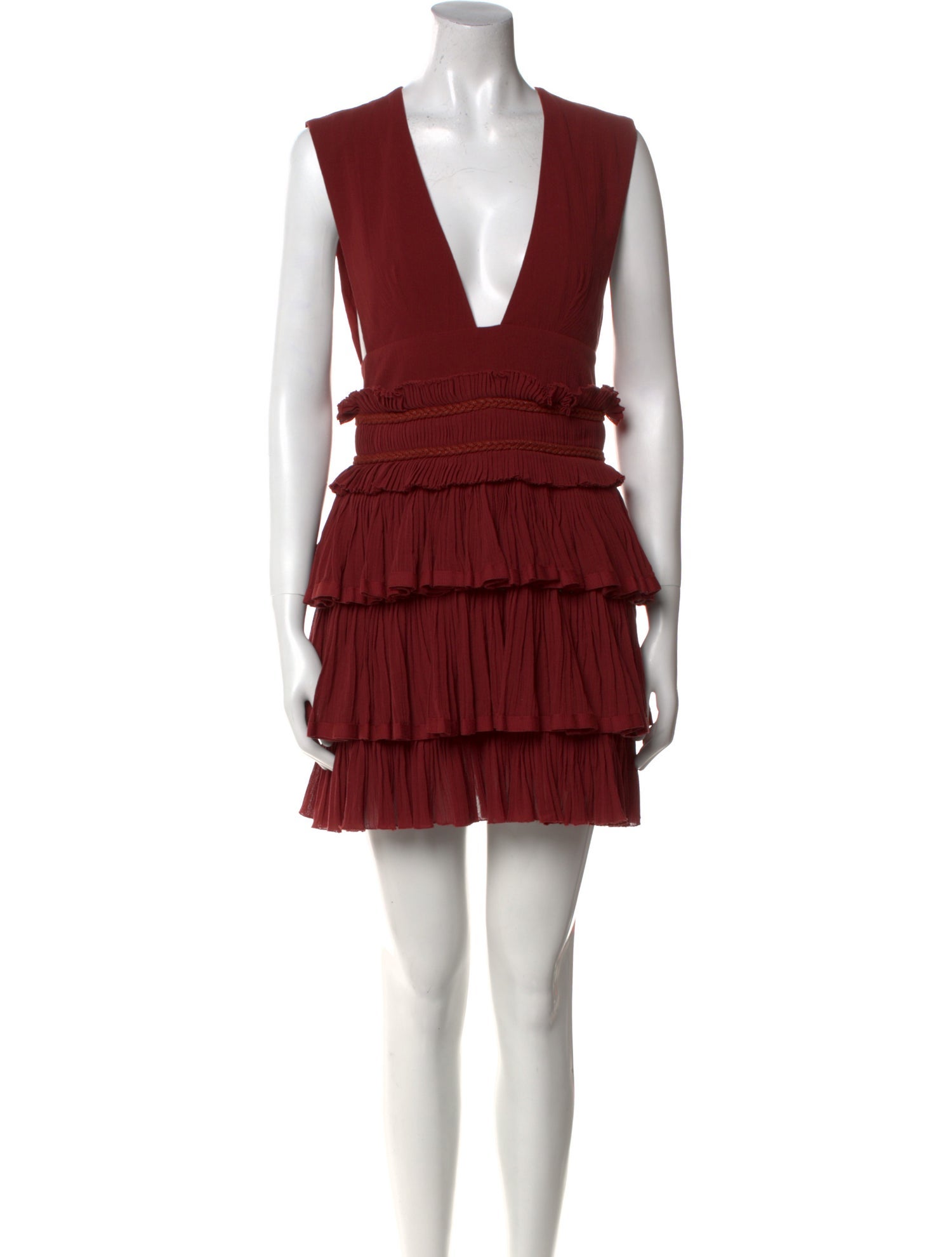 Isabel Marant Plunge Neckline Mini Dress