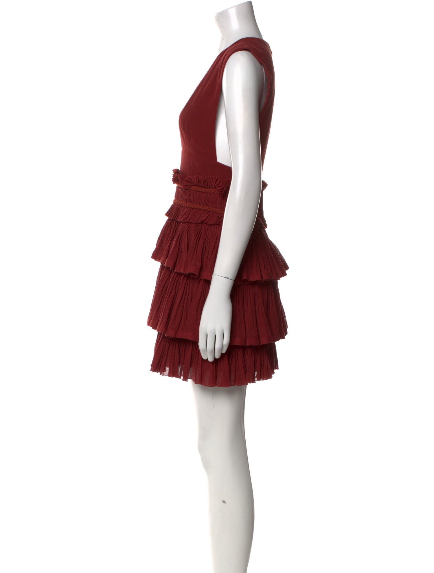 Isabel Marant Plunge Neckline Mini Dress