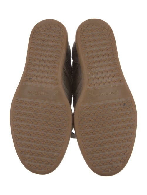Isabel Marant Suede Colorblock Pattern Wedge Sneakers