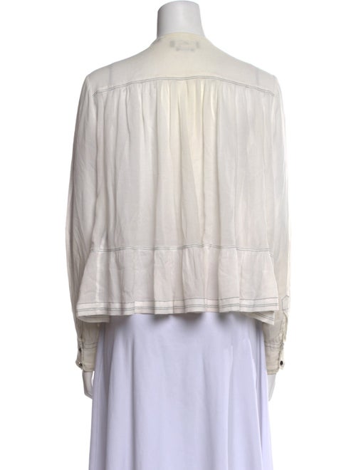 Isabel Marant V-Neck Long Sleeve Blouse