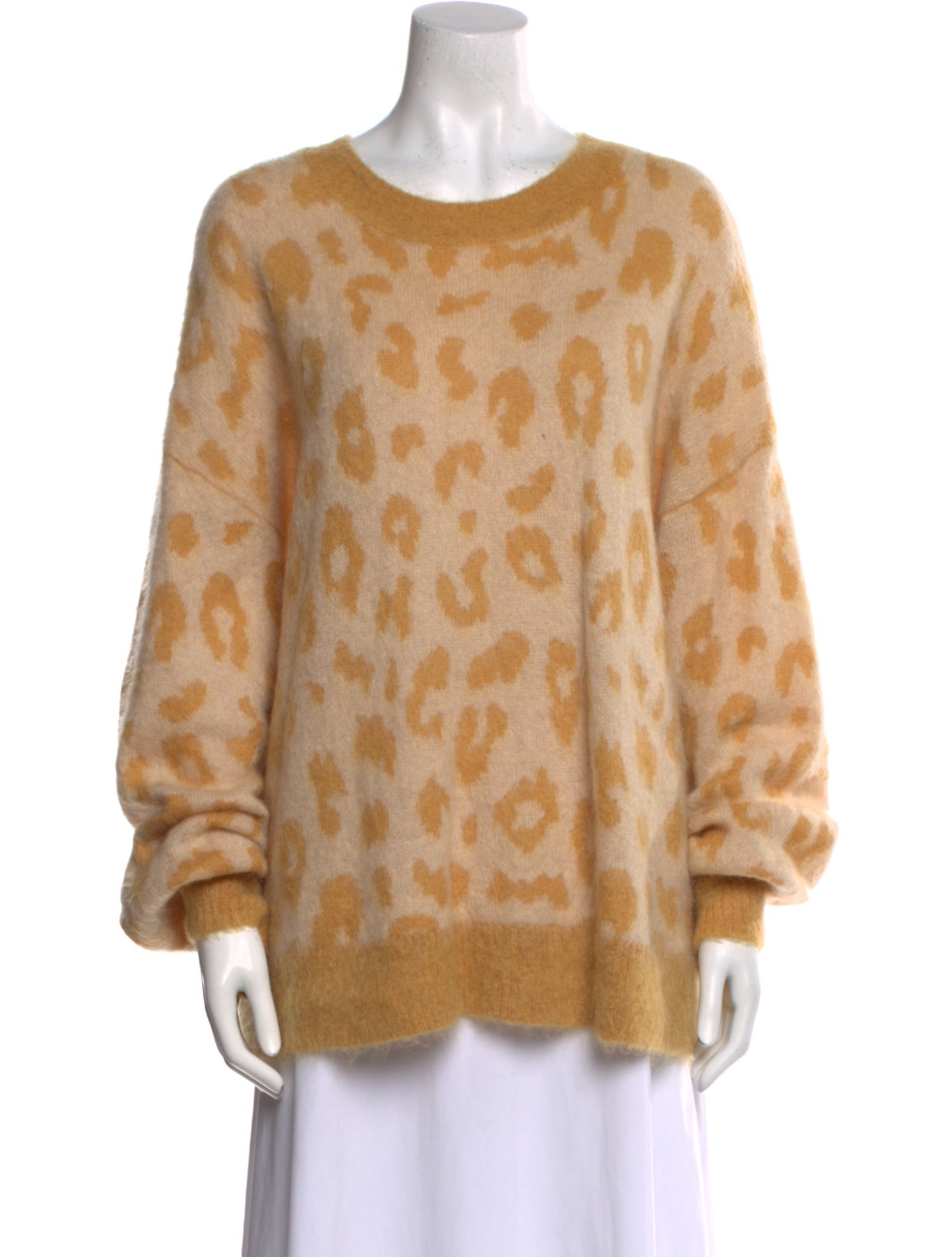 Isabel Marant Animal Print Crew Neck Sweater