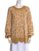 Isabel Marant Animal Print Crew Neck Sweater