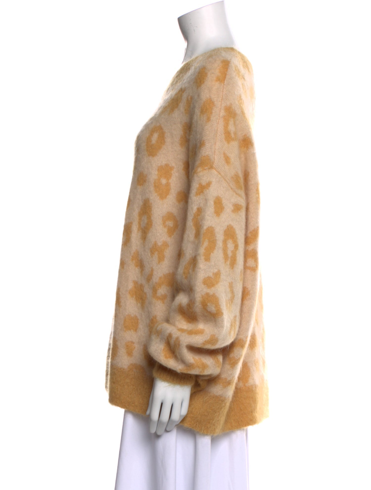 Isabel Marant Animal Print Crew Neck Sweater