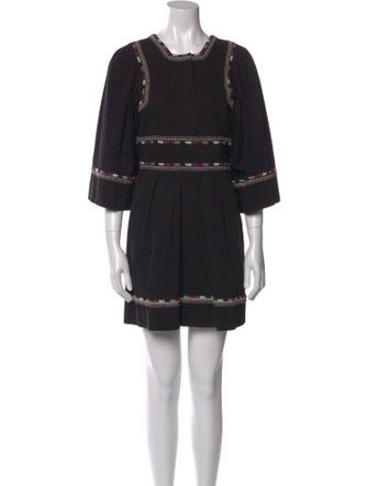 Isabel Marant Scoop Neck Mini Dress