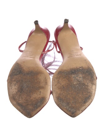 Isabel Marant Snakeskin Animal Print Sandals