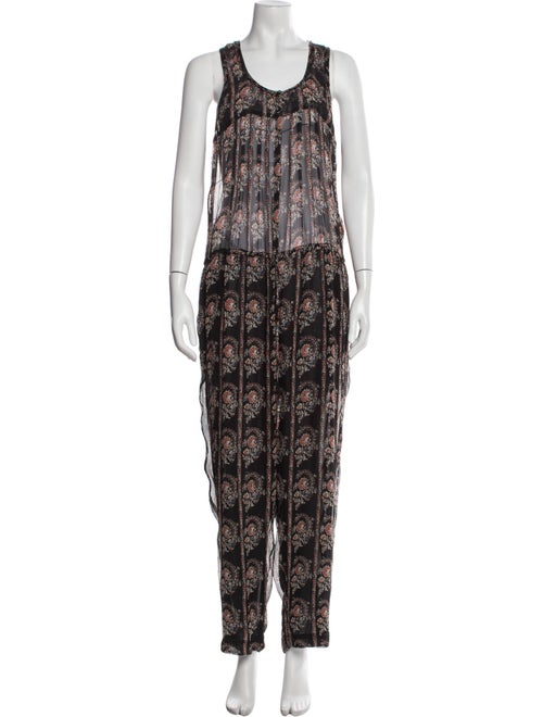 Isabel Marant Silk Printed Jumpsuit