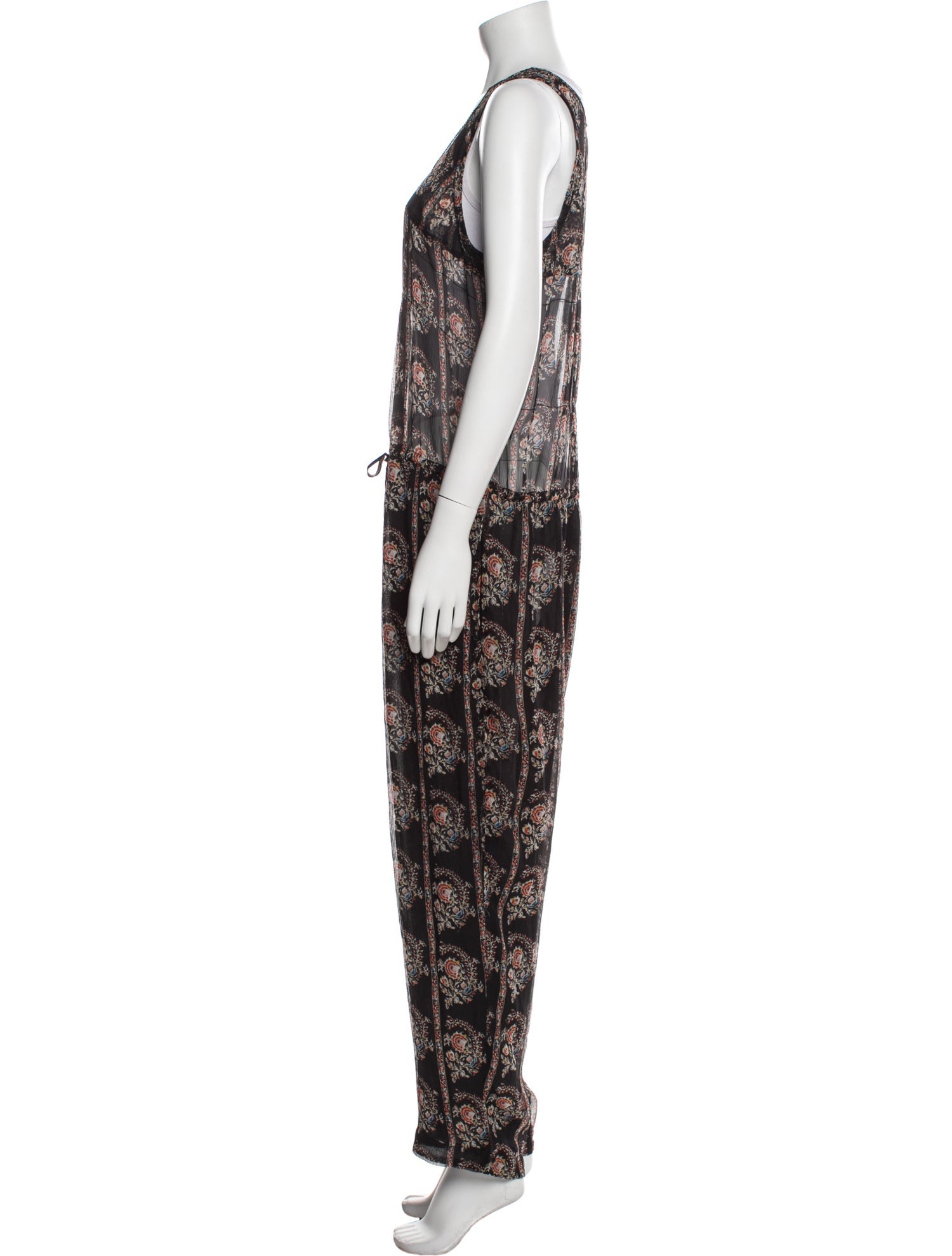 Isabel Marant Silk Printed Jumpsuit