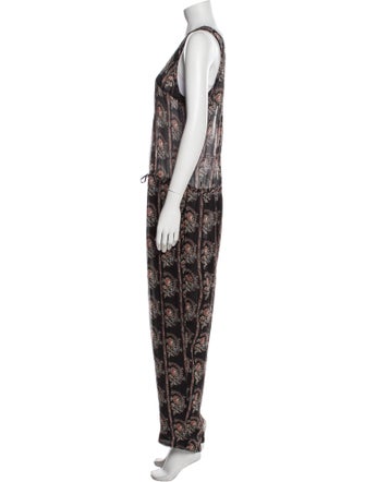 Isabel Marant Silk Printed Jumpsuit