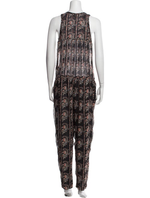 Isabel Marant Silk Printed Jumpsuit