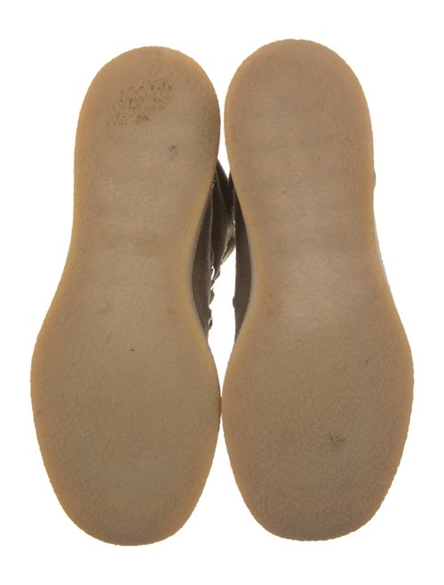 Isabel Marant Suede Fur Trim Lace-Up Boots