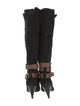 Isabel Marant Suede Colorblock Pattern Boots
