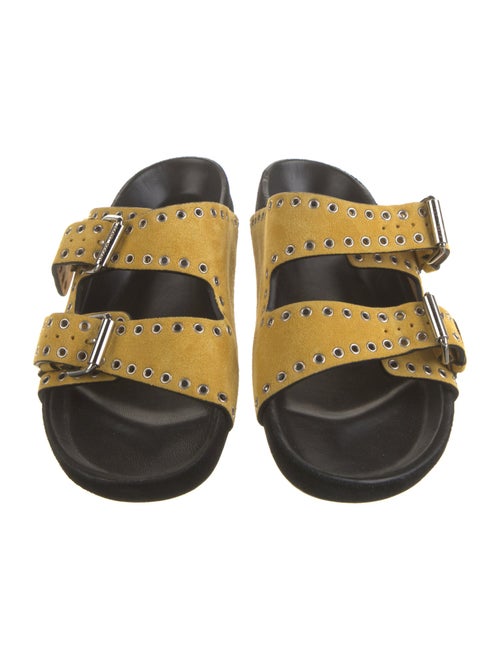 Isabel Marant Suede Studded Accents Slides