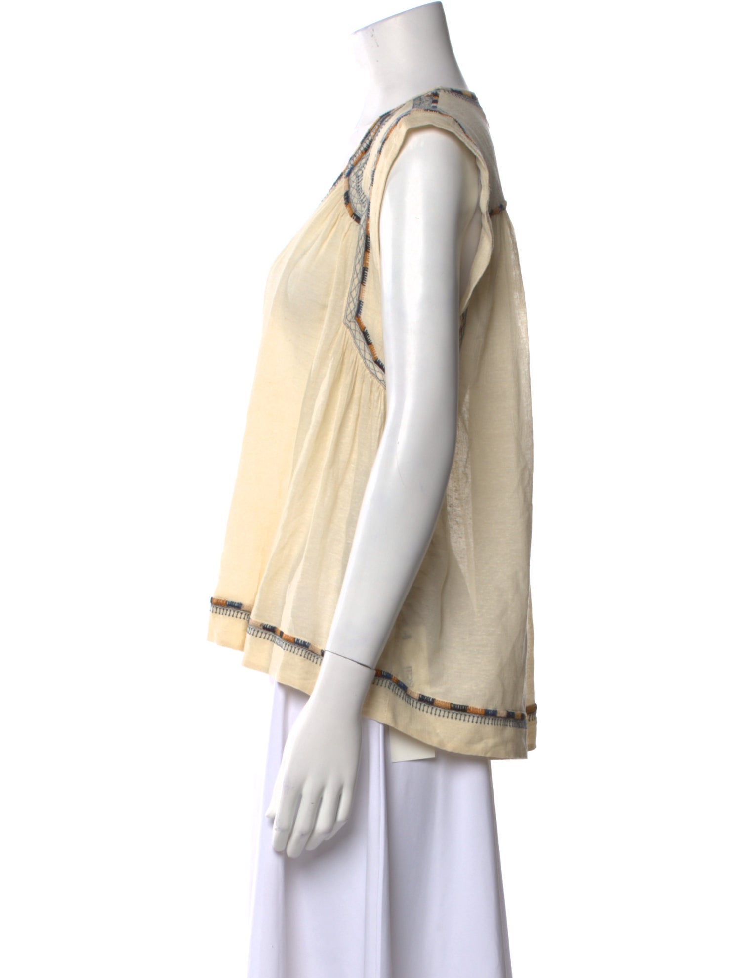 Isabel Marant Silk V-Neck Top