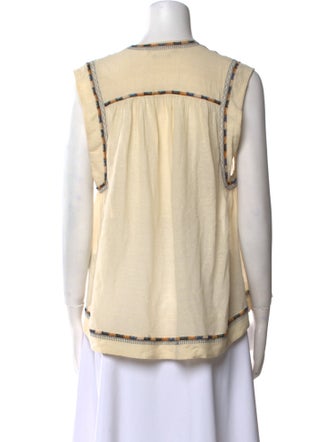 Isabel Marant Silk V-Neck Top