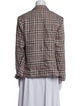 Isabel Marant Linen Plaid Print Blazer