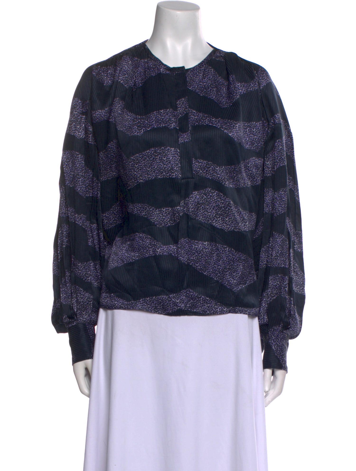 Isabel Marant Printed Crew Neck Blouse