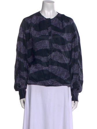 Isabel Marant Printed Crew Neck Blouse