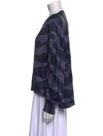 Isabel Marant Printed Crew Neck Blouse