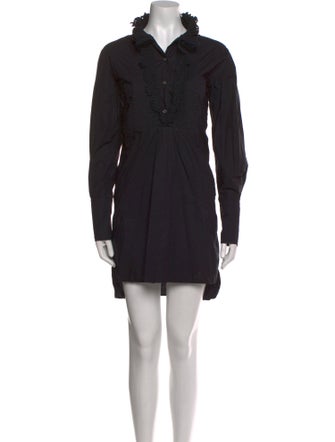 Isabel Marant Mock Neck Knee-Length Dress