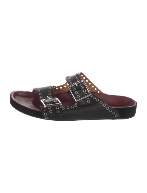 Isabel Marant Leather Studded Accents Slides