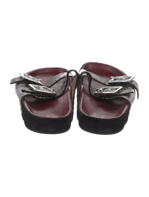 Isabel Marant Leather Studded Accents Slides